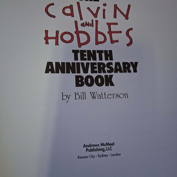 CALVIN & HOBBS 10TH ANNIVERSARY BOOK - Picture 2 of 3